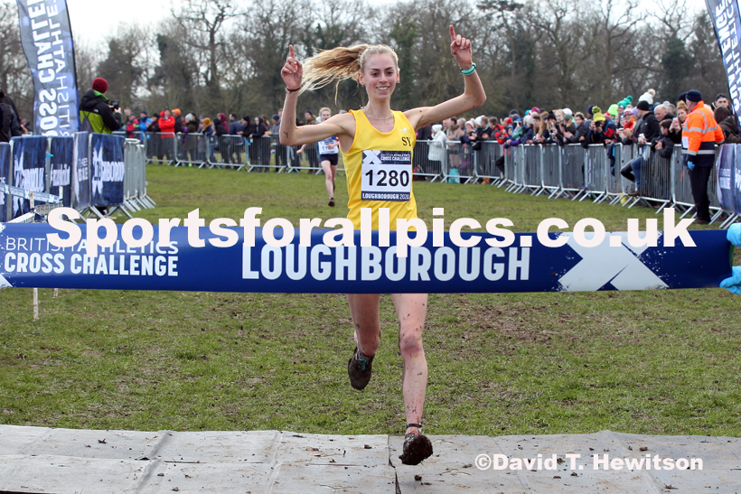 Senior women, 2020 British Athletics Inter Counties Cross Country Champs., Prestwold Hall, Loughborough. Photo: David T. Hewitson/Sports for All Pics
